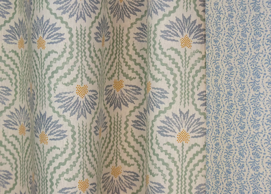 Palmette Linen - Beryl