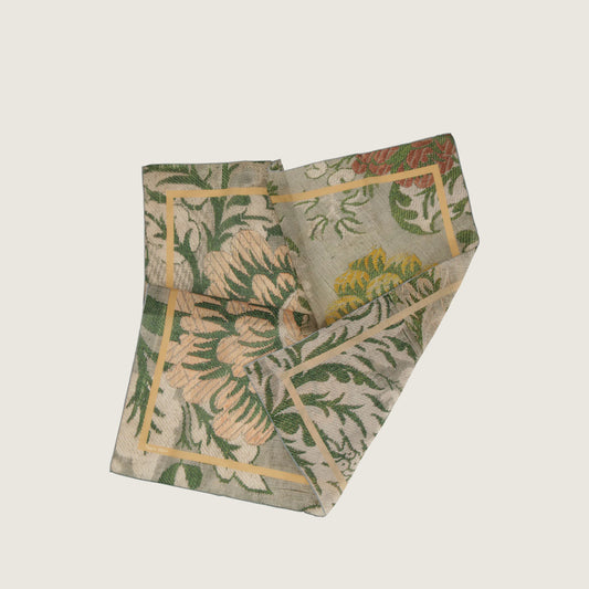 Green Flower Scarf