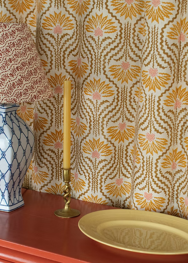 Palmette Linen - Citrine