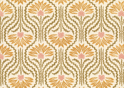 Palmette Linen - Citrine