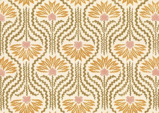 Palmette Linen - Citrine