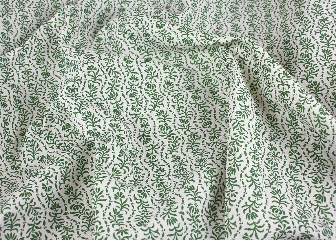 Posy Linen - Emerald