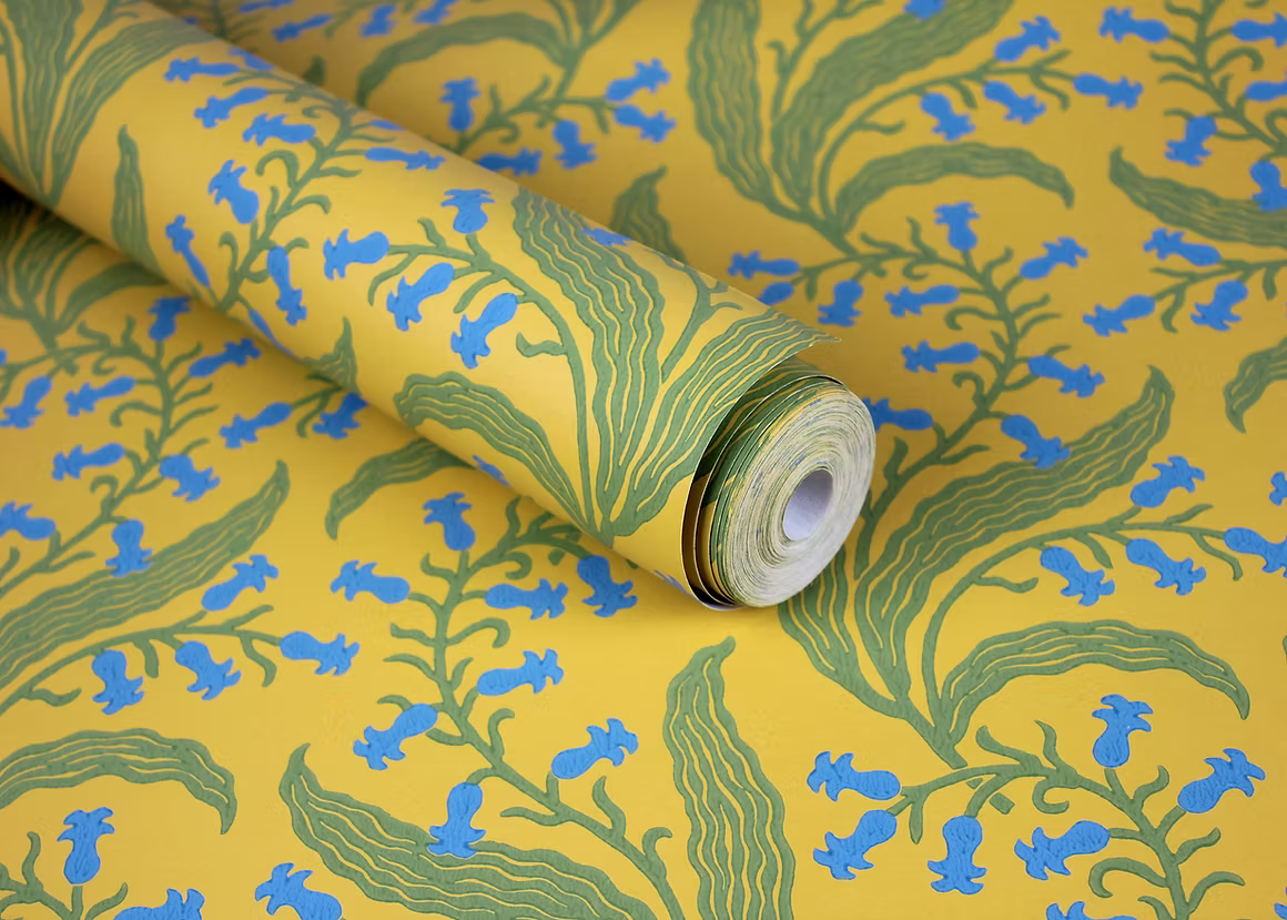 Bluebells Wallpaper - Butter