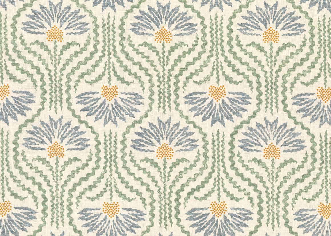 Palmette Linen - Beryl