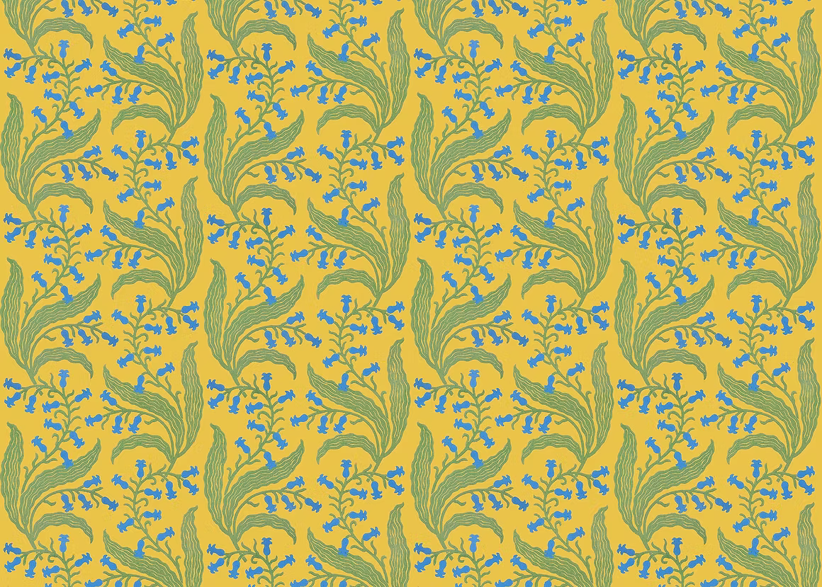 Bluebells Wallpaper - Butter