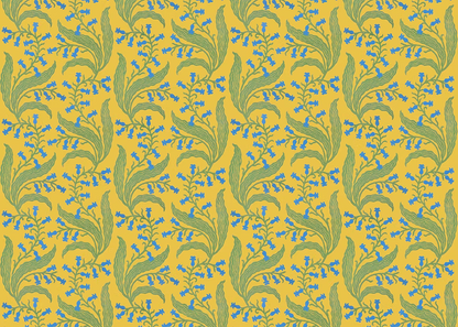 Bluebells Wallpaper - Butter