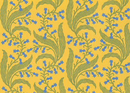 Bluebells Wallpaper - Butter