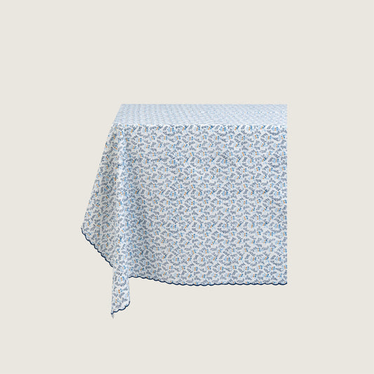 Blue Floral Table Cloth