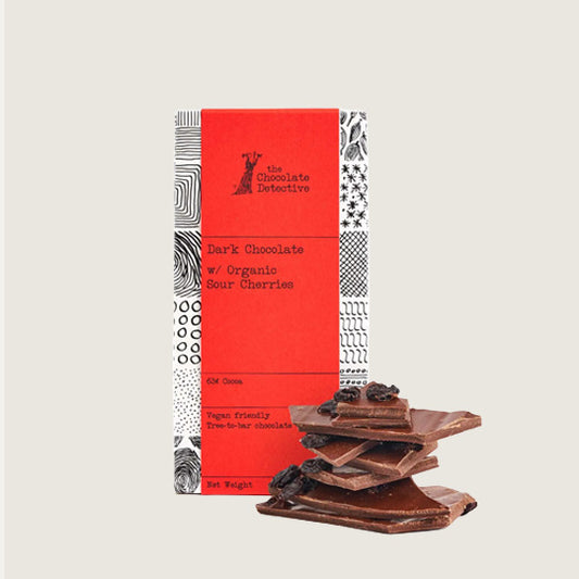 Dark Broken Chocolate with Whole Sour Cherries