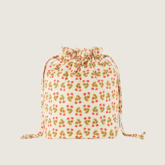 Quilted Drawstring Bucket Bag