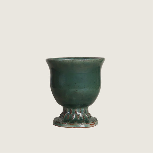 Green Textured Vase