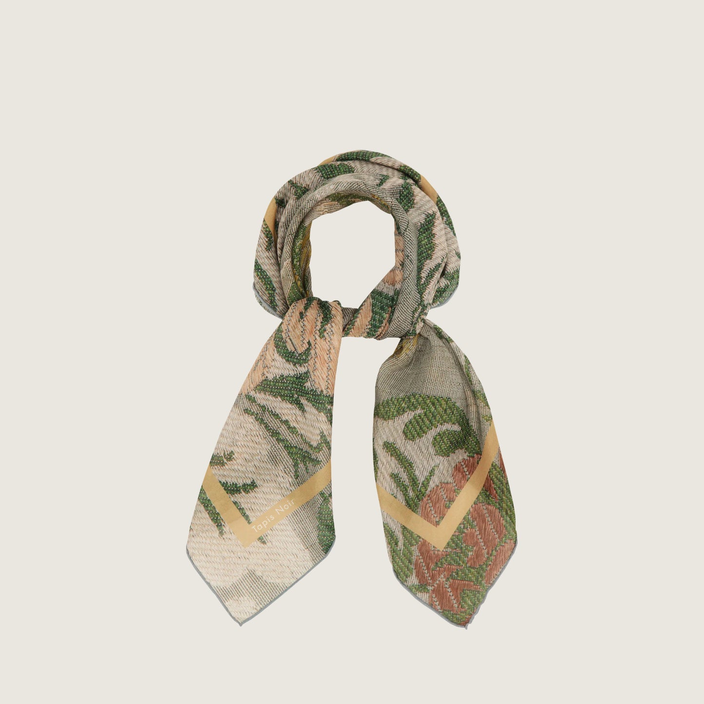 Green Flower Scarf