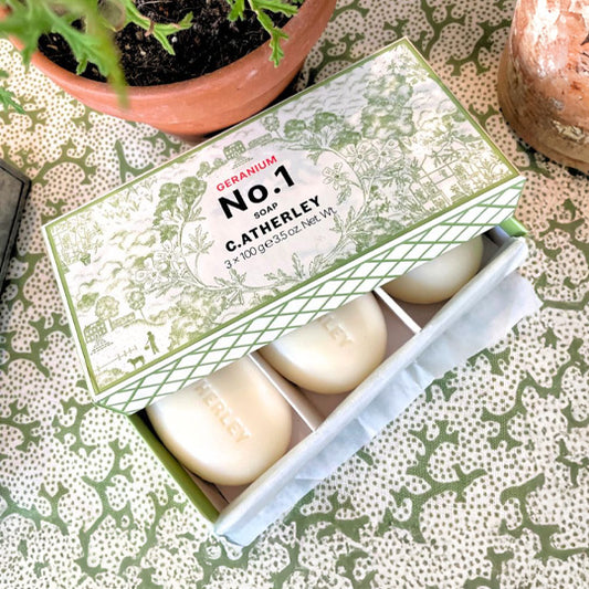 Geranium No.1 Soap Trio