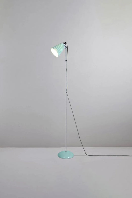 Hector Pleat Medium Floor Light - Light Green