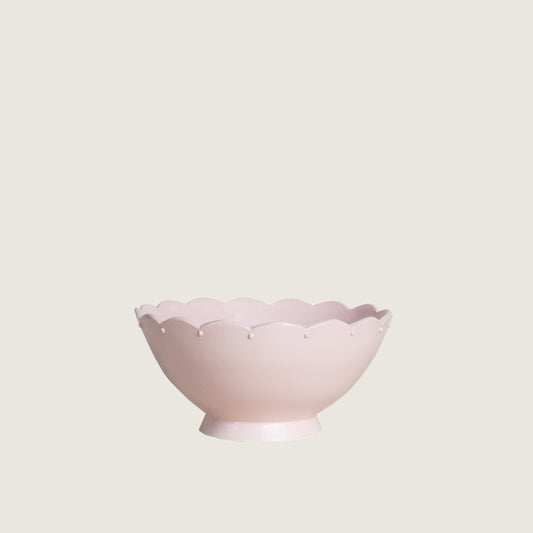 Pink Scalloped Bowl