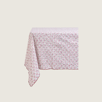 Red Floral Table Cloth