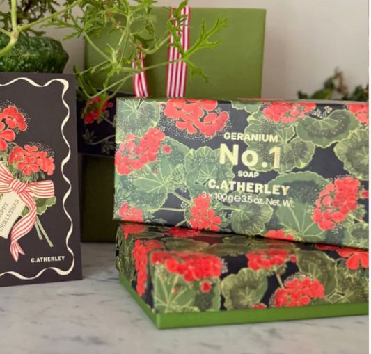 Geranium No.1 Soap Trio Special Edition Box