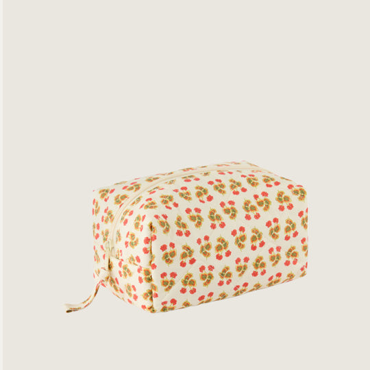 Quilted Cosmetic Zip Bag